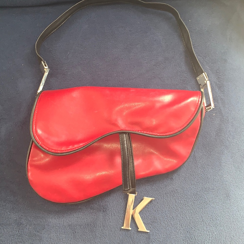 Red Leather K Bag